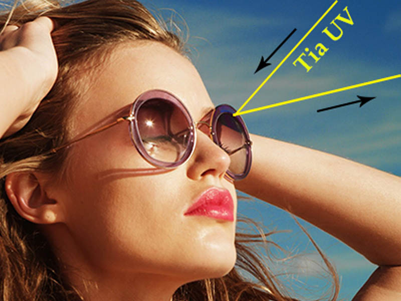 Đeo mắt k&iacute;nh rẻ tiền chống được tia UV, &aacute;nh s&aacute;ng xanh